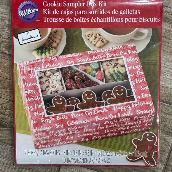 Wilton Holiday Christmas Cookie Treat Sampler Boxes  Kit -7 packs of 2 each-New - Picture 2 of 5